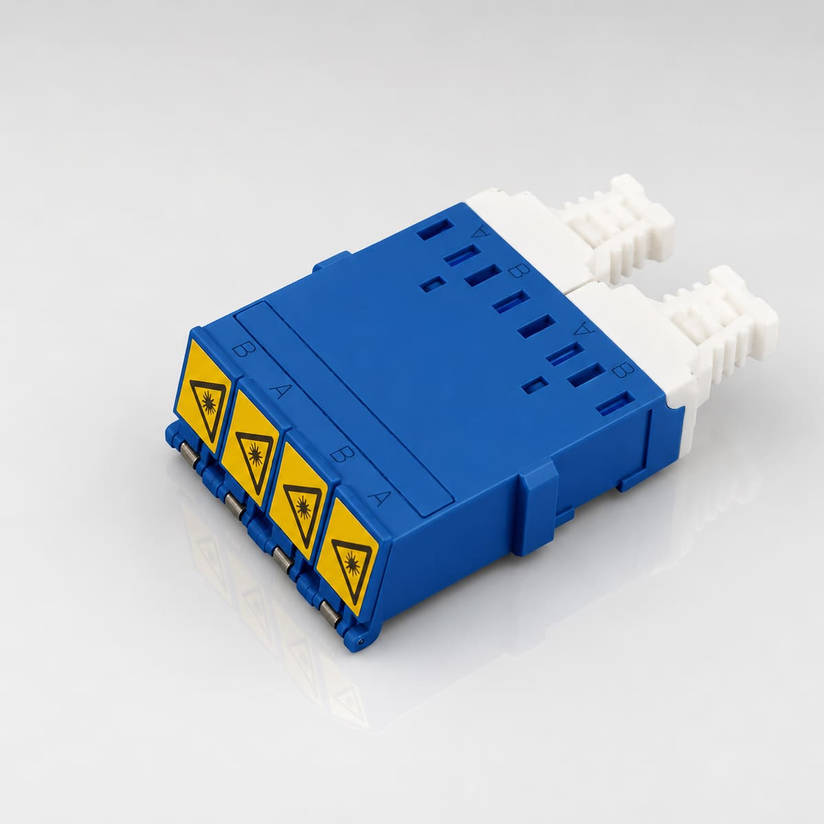 LC Quad Avoid Laser Adaptor Without Flange Blue